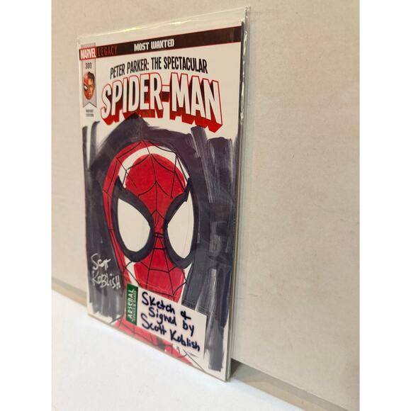 Peter Parker: Spectacular Spider-Man #300 Scott Koblish Original Sketch Signed